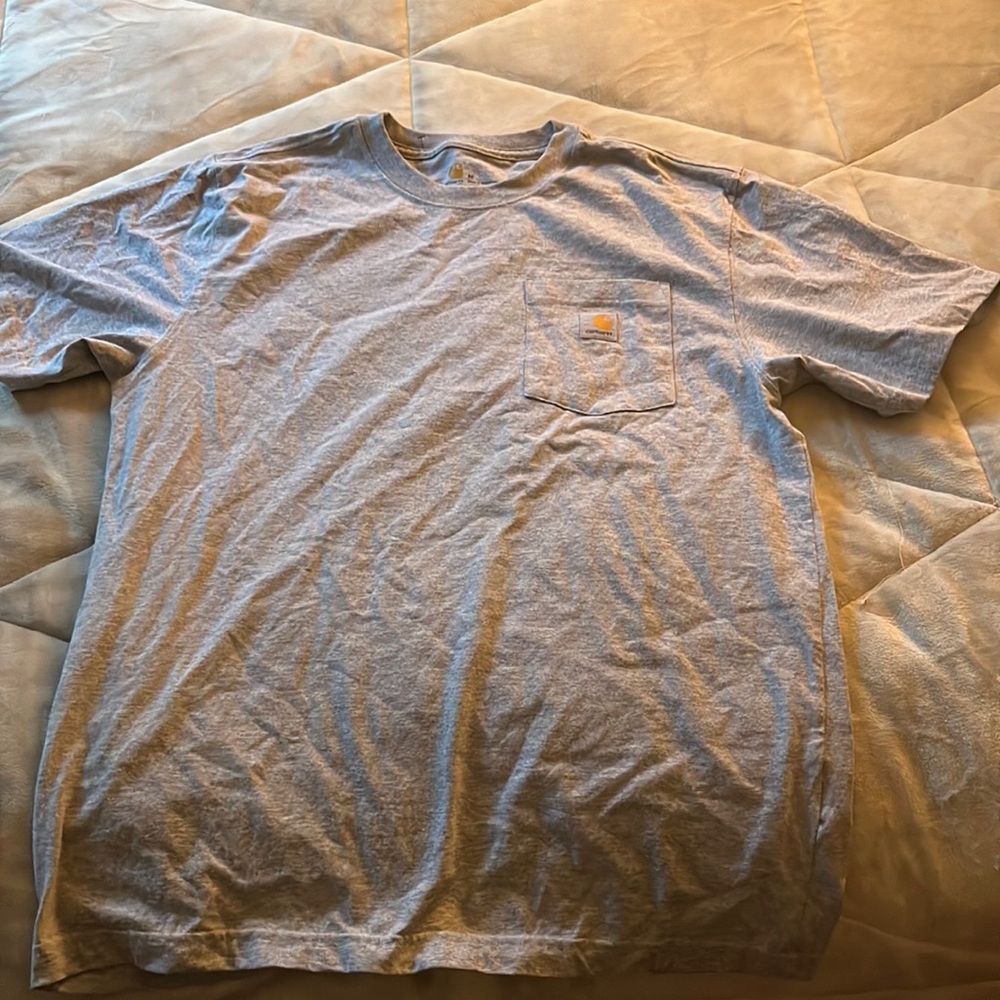 Mens gray carhartt tshirt